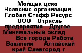 Мойщик цеха › Название организации ­ Глобал Стафф Ресурс, ООО › Отрасль предприятия ­ Другое › Минимальный оклад ­ 18 000 - Все города Работа » Вакансии   . Алтайский край,Славгород г.